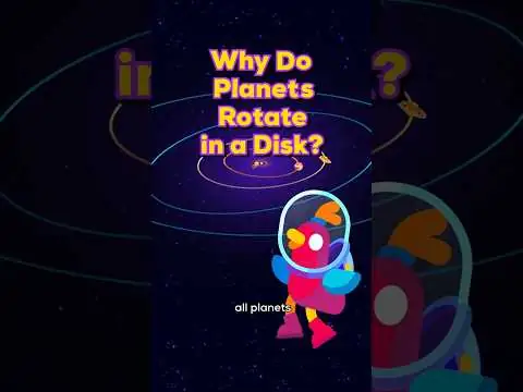 Why Do Planets Rotate in a Disk?